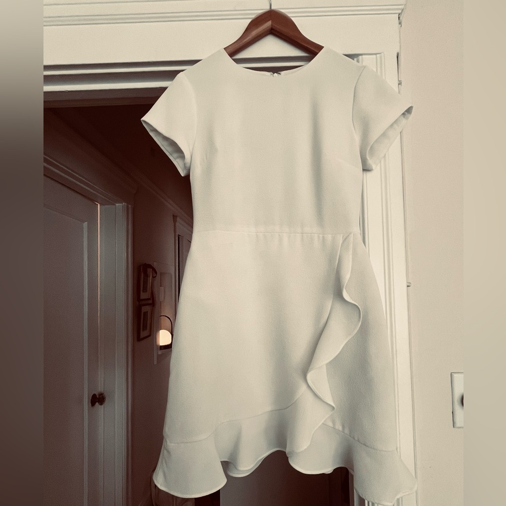 White textured club Monaco dress
